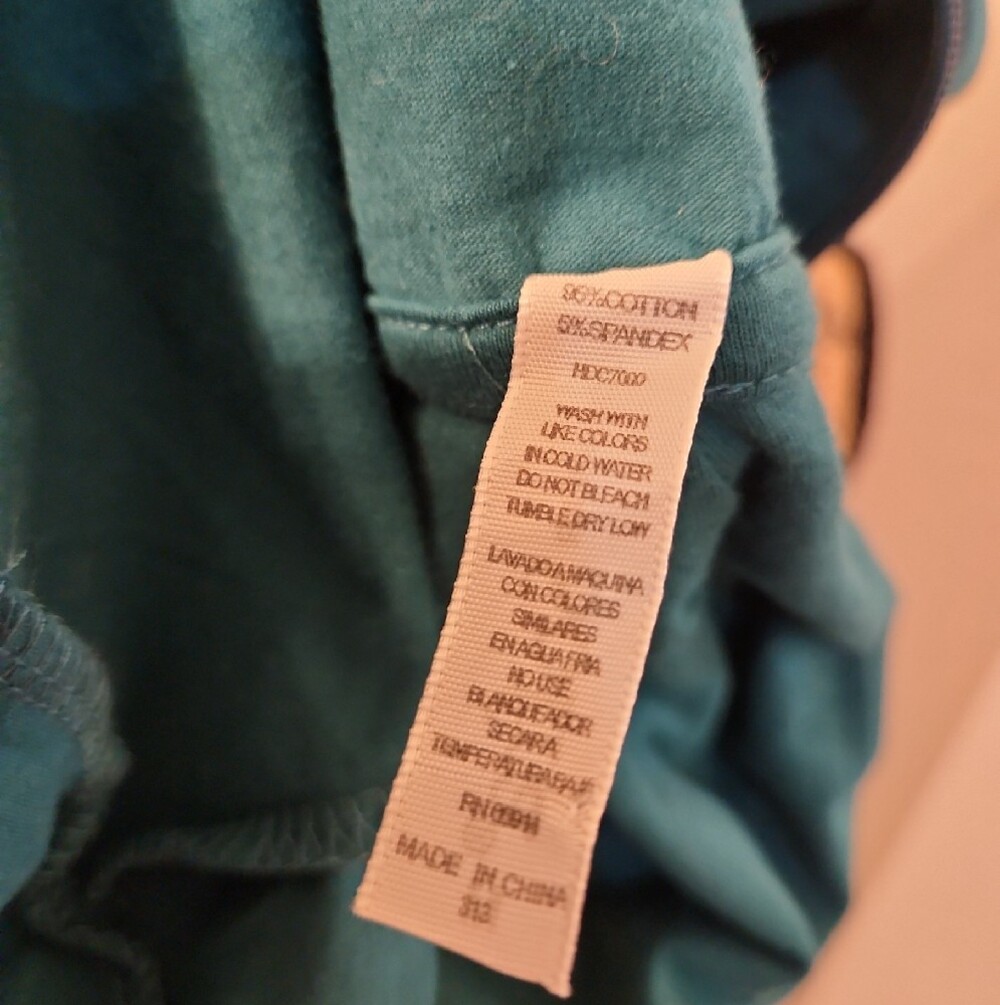 Sofra Teal Zip-Up Hooded Sweatshirt - Picture 6 of 6